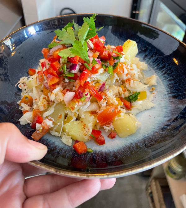salade de morue façon bistrot