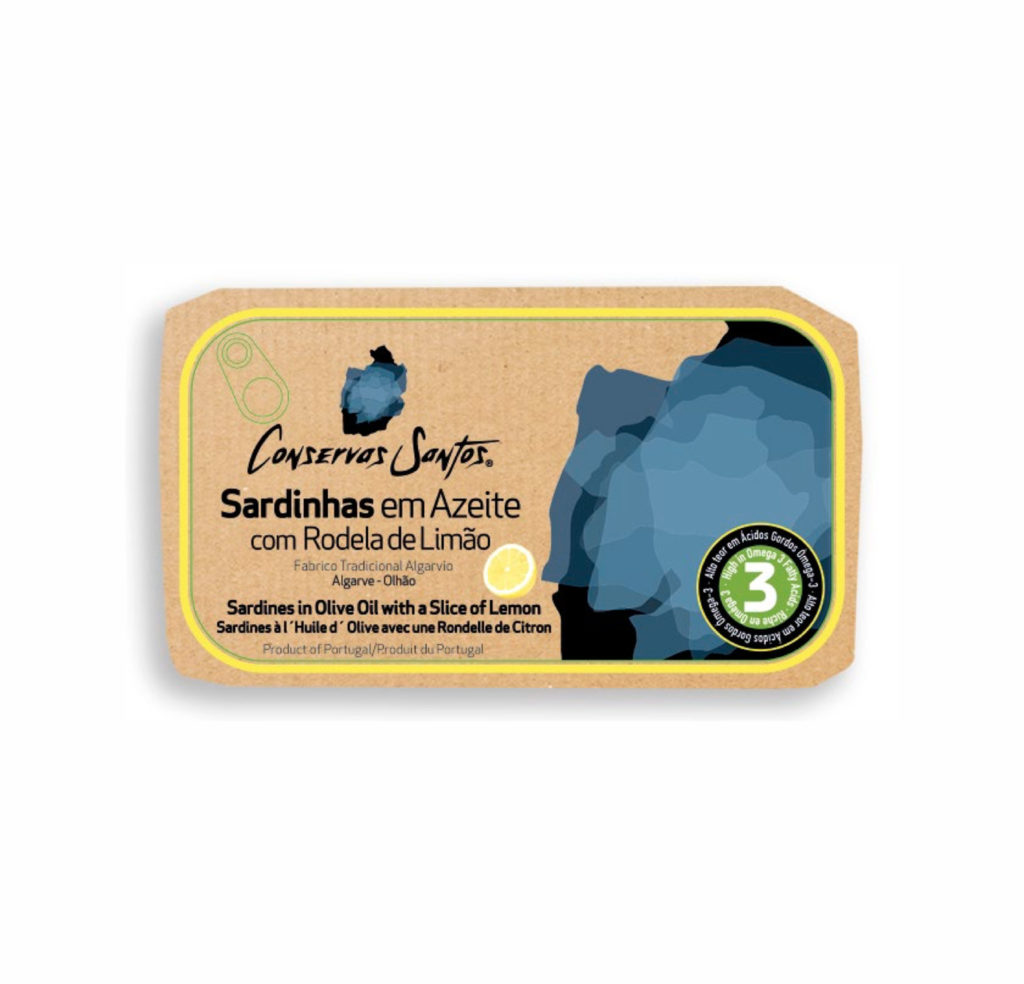 Sardines à l’huile d’olive et rondelle de citron – Campos Santos