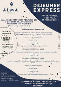 Flyer déjeuner express ALMA
