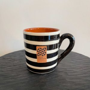 Mug rayé noir Casa Cubista