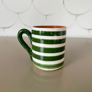 mug rayé vert Casa Cubista