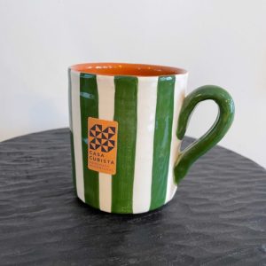 mug rayé vert Casa Cubista