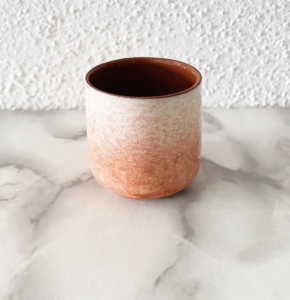 tasse à expresso spray terracotta Casa Cubista