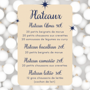 plateaux traiteur ALMA pour vos repas de fêtes de fin d'année