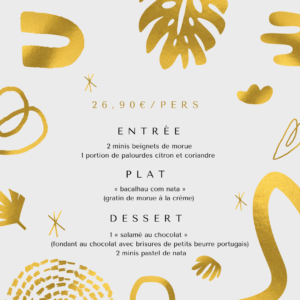 menu traiteur pour Noel