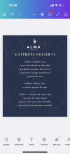 coffret desserts de fêtes