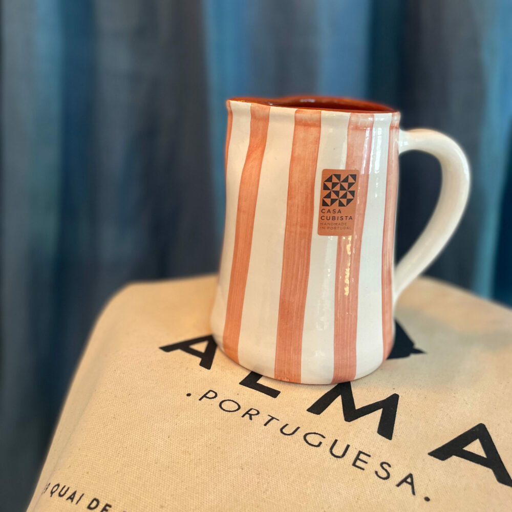 Cruche rayé Terracotta