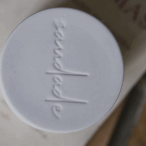 bougie porcelaine saudade