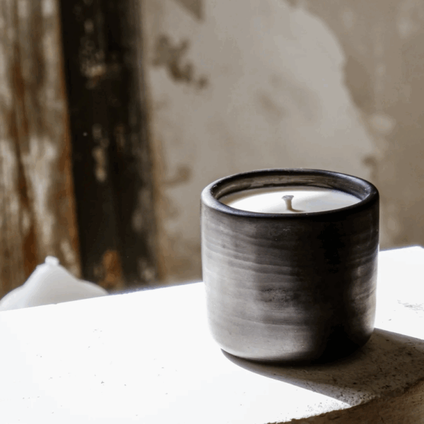 bougie Alegria en argole noire 100% naturelle