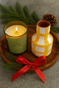 coffret bougie "Minho" et vase Casa Cubista