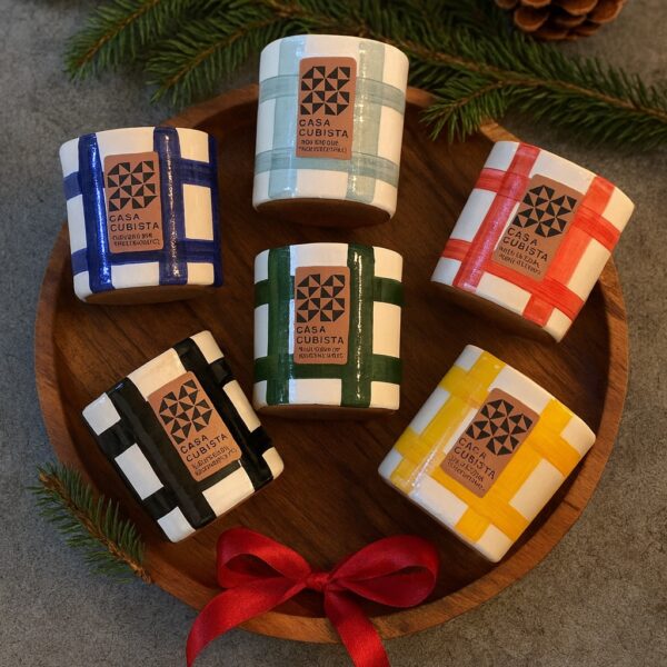 coffret noel avec 6 tasses à expresso Casa Cubista