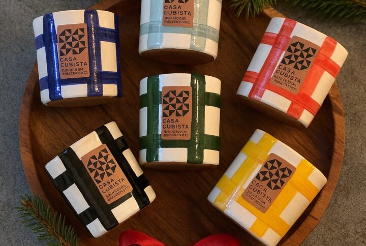 coffret noel avec 6 tasses à expresso Casa Cubista