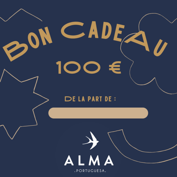 bon cadeaux 100€ valable chez ALMA PORTUGUESA à Bordeaux
